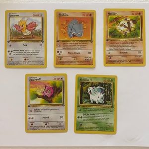 Authentic 1999-2000 First Edition Pokemon Cards